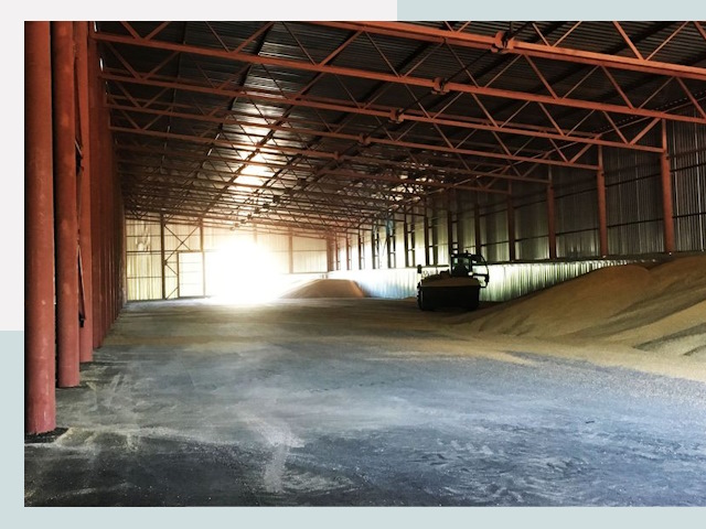 Строительство зернохранилищ в Пугачеве