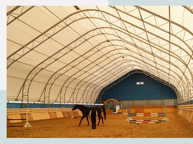 Строительство конных манежей в Пугачеве