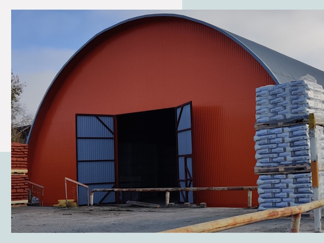 Полукруглые ангары по цене от 610 руб. в Пугачёв