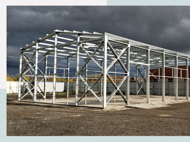 Двускатные ангары в Пугачёв от 610 руб. за квадрат