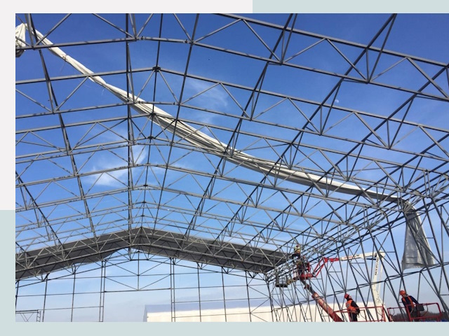 Шатровые ангары от 610 руб. в Пугачеве и Саратовской области