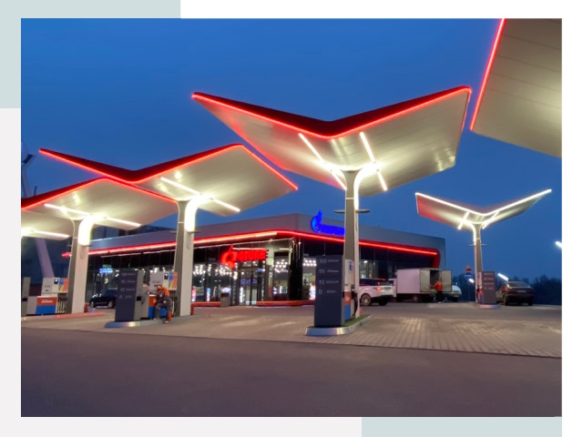 Навесы для АЗС в Пугачеве