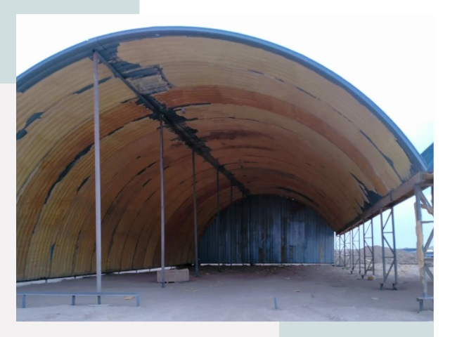 Реконструкция ангаров в Пугачеве