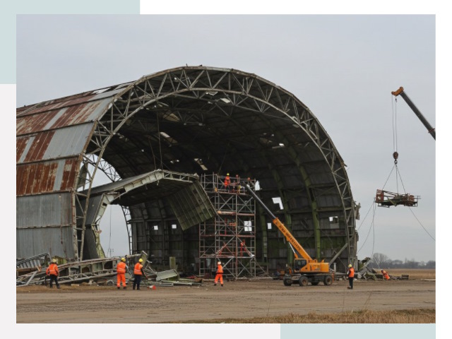 Демонтаж ангаров в Пугачеве