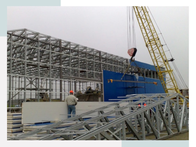 Монтаж ангаров в Пугачеве